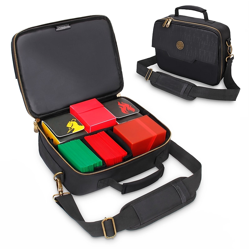 ENHANCE Collectible Card Travel Case, Black (ENTTCFC100BKWS) image 1