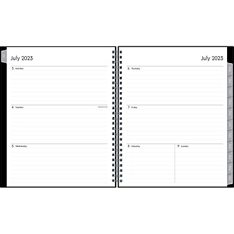 2023-2024 Blue Sky Enterprise 7" x 9" Academic Weekly & Monthly Planner, Black (131982-A24)