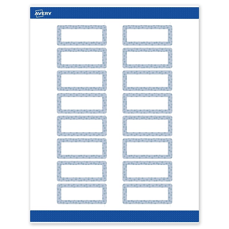 Avery Laser/Inkjet Rectangle Multipurpose Labels, 1" x 2-5/8", White, 160/Pack (S00F8H) image 1