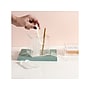 Russell+Hazel Bloc 2-Compartment Stackable Acrylic Pencil Cup with Monthly Calendar, Clear/Gold (93917)~#|#~9818704A-F04A-454C-AAD5F4D8E6A51D53_sc7