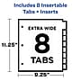Avery Big Tab Insertable Plastic Divider, 8 Tabs, Multicolored (11903)~#|#~98189E08-DF22-4F19-812B30572A1FB816_sc7