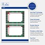 Avery Silver-Green Plaid Matte Blank Card, White, 20/Pack (S00-FJ5)~#|#~9819813D-8384-4670-BEA495D86A31B2F6_sc7