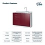 Viva Comfort 36.75'' H x 42" L Medical Cabinet with Right Sink, 2-Doors, 3-Drawers, Claret (902BASE42RSCL)~#|#~981C89E8-2B5C-4EBC-8B5ECC7ECA0BF75F_sc7