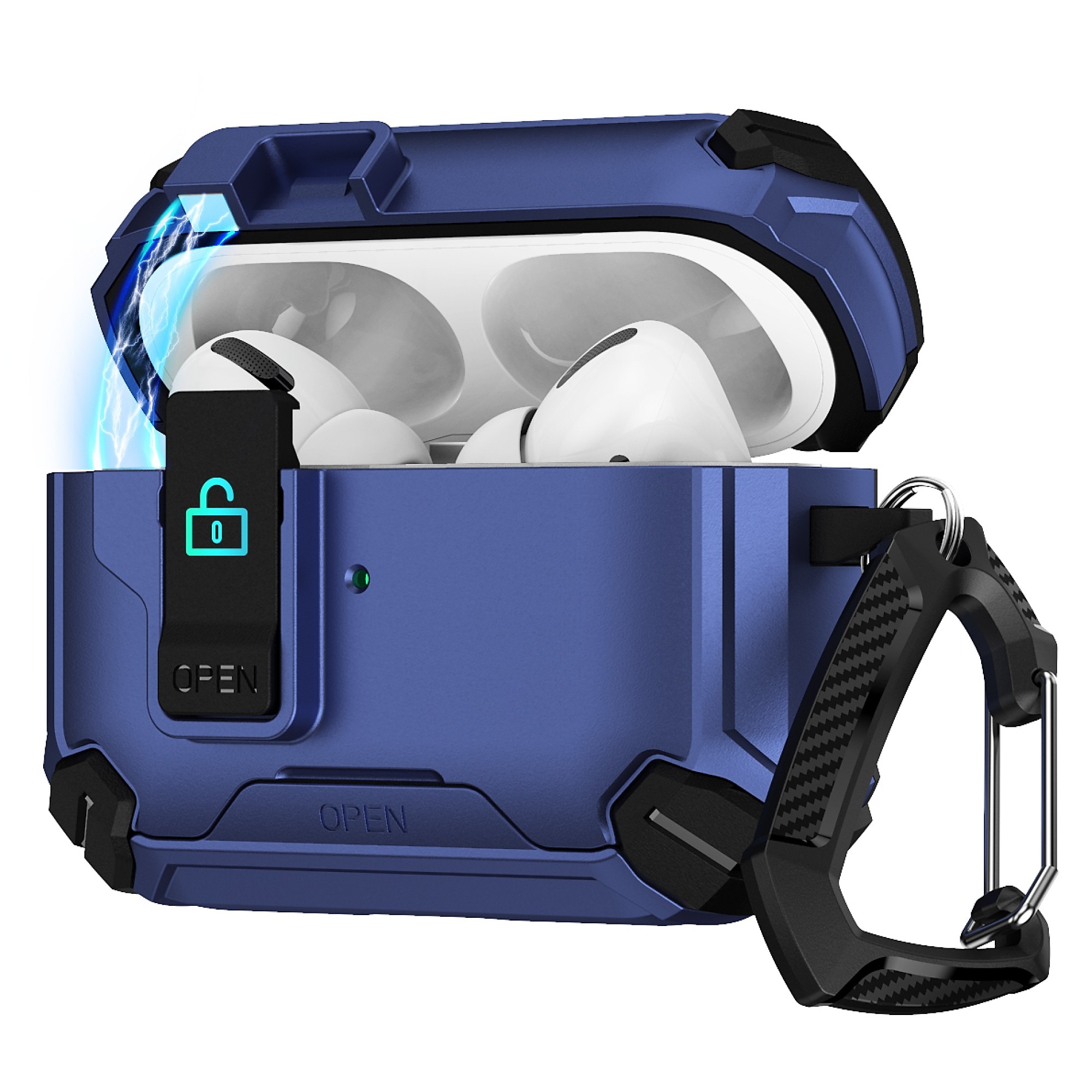 SaharaCase Raider Series Heavy Duty Case Compatible with Magsafe for Airpods Pro 3, Secure Lock, Night Sky Blue (HP00216) Sansujyuku sansujyuku.com