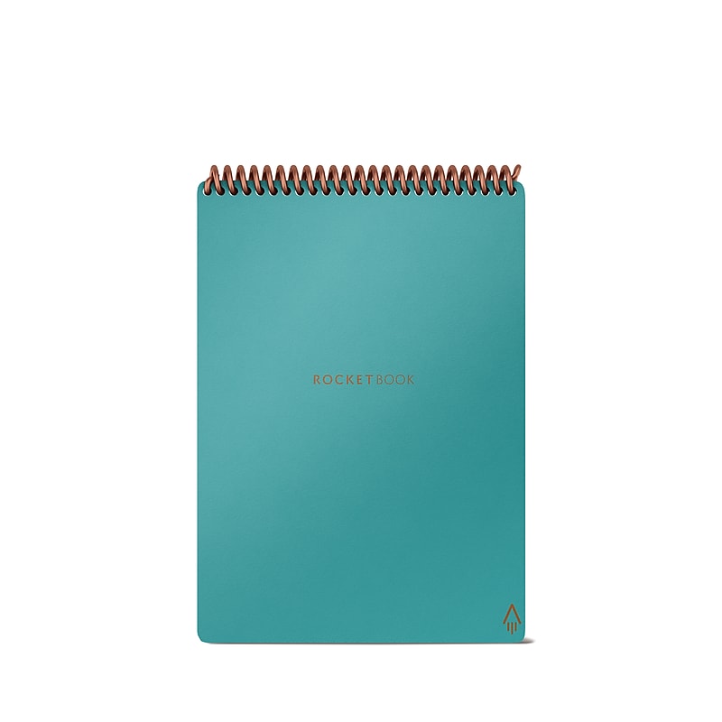 Rocketbook Core Smart Notebook, 6" x 8.8", Lined & Dotted Ruled, 36 Sheets, Light Blue (FLP-E-RC-CCE-FR) image 1