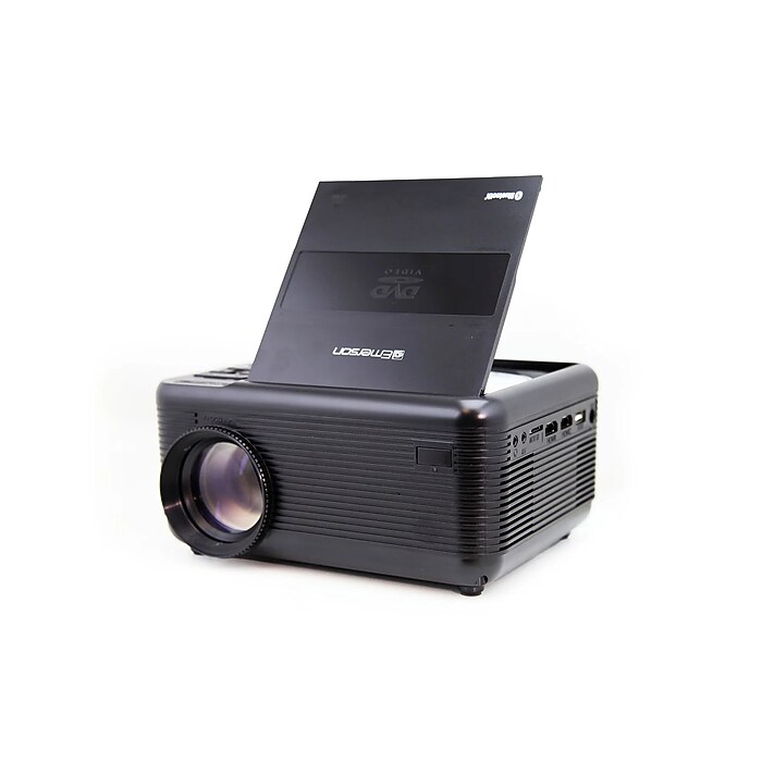 Emerson Home Theater Portable LCD Projector with Built-In DVD