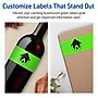 Avery Rectangle Multipurpose Labels, 2.5" x 7", Neon Green, 120/Pack (94247)~#|#~98284B9E-4D80-4524-B04C736816F41FEE_sc7