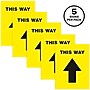 Avery Directional "This Way" Preprinted Floor Decals, 8" x 10.5", Yellow/Black, 5/Pack (83022)~#|#~982950BA-D8B0-4497-9E344504370EAECE_sc7