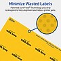 Avery Round Laser/Inkjet Multipurpose Labels, 1-5/8" Dia, Bright Yellow (200/Pack)~#|#~9829CF4D-6B9C-4633-B034DEC237BAFBFA_sc7