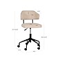 Linon Home Decor Products Tristan Armless Fabric Swivel Computer and Desk Chair, Beige (178535BEIGE01U)~#|#~982E80FD-1A1D-4155-8DBFAFF04D87FA39_sc7