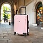 InUSA Vasty 22.44" Hardside Suitcase, 4-Wheeled Spinner, TSA Checkpoint Friendly, Pink (IUVAS00S-PNK)~#|#~982F81F1-56DC-458E-8FBF3BD4CA50E890_sc7