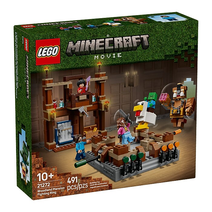 LEGO Minecraft Woodland Mansion Fighting Ring, 491 Pieces (21272