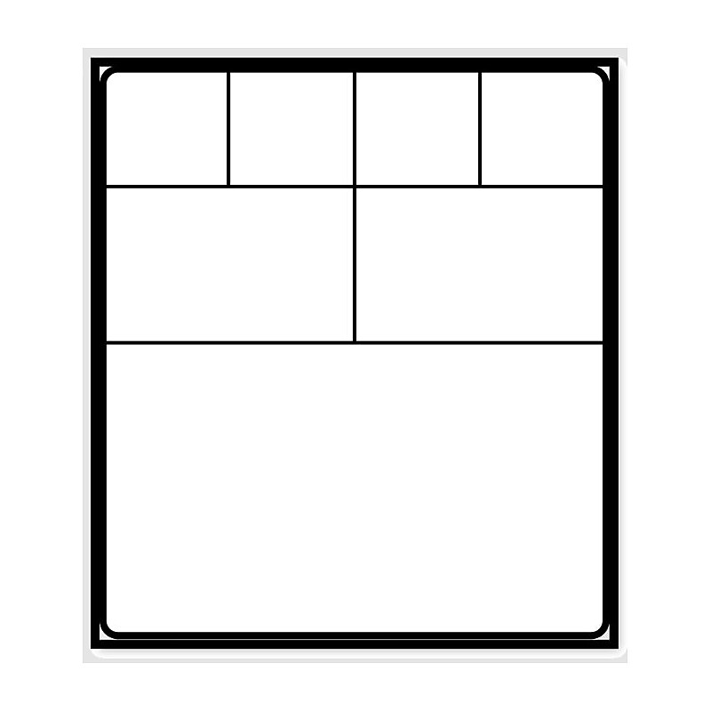 Caresfield Thermal Blank Medical Labels, 4" x 4.5", 2800/Carton (82639) image 1