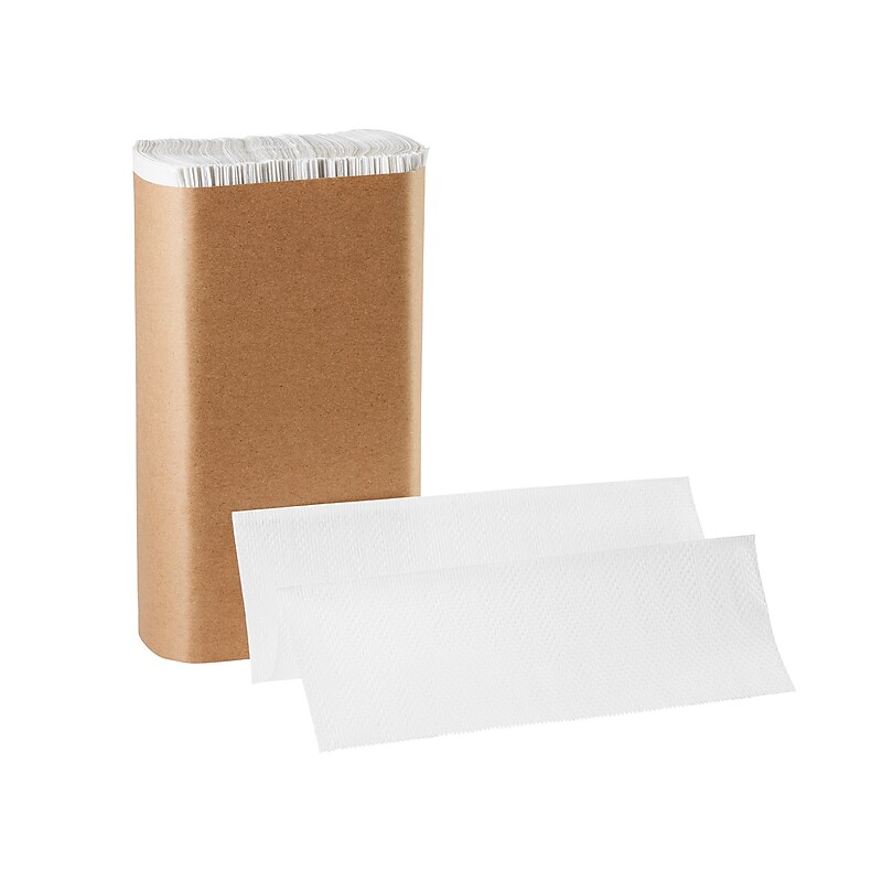 Pacific Blue Basic Recycled Multifold Paper Towel, 1-ply, 250 Sheets/Pack, 16 Packs/Carton (24590) image 1