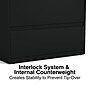 Staples HL8000 3-Drawer Lateral File Cabinet, Letter/Legal Size, Lockable, 40.25"H x 36"W x 18.63"D, Black (60941/17634)~#|#~98450E98-574E-4524-9DF0C7A75971F00F_sc7
