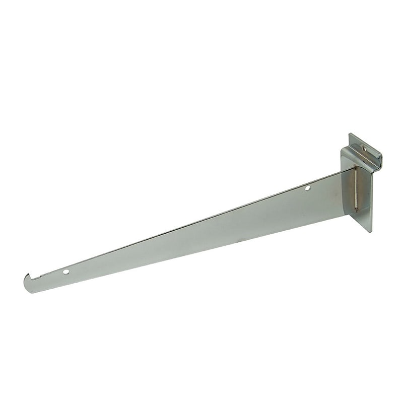 Nahanco 12" Slatwall Shelf Bracket, Chrome (SW12KB) image 1