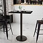 Flash Furniture Laminate Table Top with 18'' Round Bar-Height Table Base, 24'' x 30'', Black (XUBK2430TR18B)~#|#~98490EFD-A046-49CE-B4AF77B127133EDD_sc7