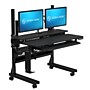 VersaDesk Foundry Bench 48"W Electric Rectangular Adjustable Standing Desk, Black (FB4830-BB-APP)~#|#~984B8486-FDD8-43DE-A13B7BC533C37827_sc7