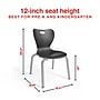 Staples Polypropylene 12" Student Chair, Black, 4/Box (ST63543)~#|#~984FF2D9-579A-4B21-AB20534F86A6A7D7_sc7