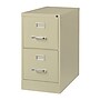 Hirsh Commercial 2-Drawer Vertical File Cabinet, Letter Size, Lockable, 28.375"H x 15"W x 26.5"D, Putty (14026)~#|#~98509EB5-D108-4DFC-818F890F04104267_sc7