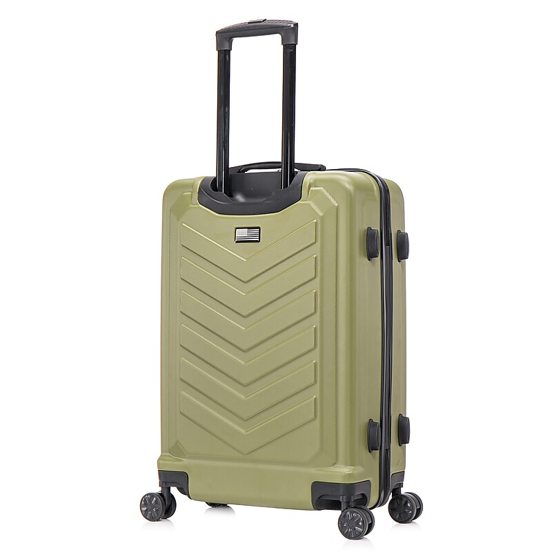 US Army FOX 25.79" Hardside Suitcase, 4-Wheeled Spinner, TSA Checkpoint Friendly, Olive Drab (USLFOX00M-GRN) image 1