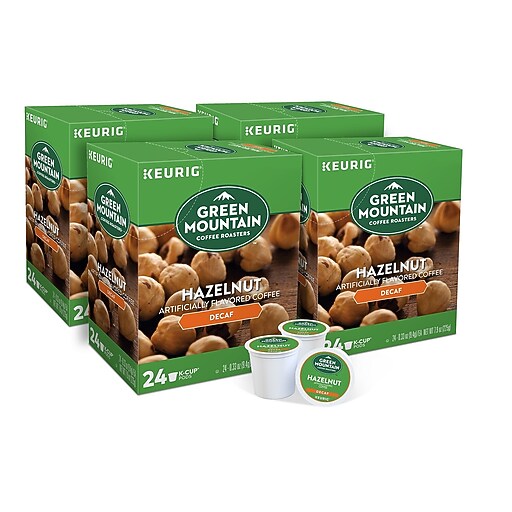 Green Mountain Hazelnut Decaf Coffee Keurig® KCup® Pods, Light Roast