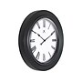 Infinity Instruments Roman Weave Wall Clock, 16"Dia. (20307BK-4545)~#|#~9859340B-F29E-4471-B49946DF67A0136A_sc7