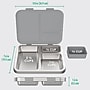 Bentgo Kids Leak-Resistant Lunch Box, 3-Compartment, Silver (BGOSTL-S)~#|#~98594462-7BCD-41B2-923C12EF25AB964C_sc7