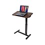 Mount-It! Height-Adjustable Overbed Desk with Tilt Tabletop, 27.2"-41.3"H, Brown/Black (MI-8045)~#|#~985B3C27-D8B5-41C1-9983FAF67AFCCCC6_sc7