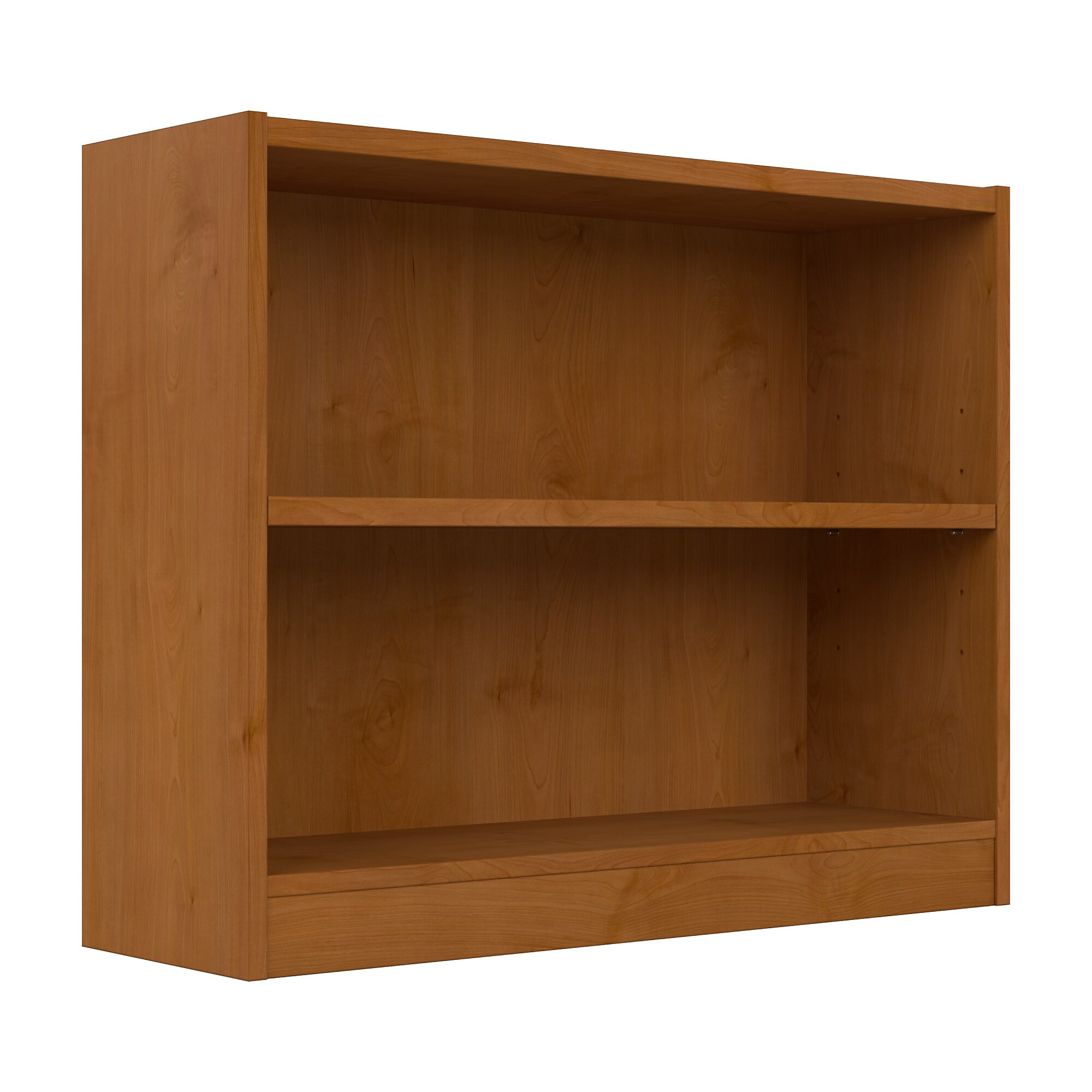 Bush Furniture Universal 30″H 2-Shelf Bookcase with Adjustable Shelf, Natural Cherry (WL12466) Simolary simolary.com 6