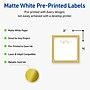 Avery Square Multipurpose Labels, 3" x 3", White, 60/Pack (19479370524)~#|#~985E03C9-3E18-43BD-AA3B0B47F462E67B_sc7