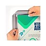 Azar Poster Holder, 11" x 17", Wall Mounted, Silver Plastic (300340-SLV-2PK)~#|#~9866D56C-89FB-4E88-9147F2637E0C5359_sc7