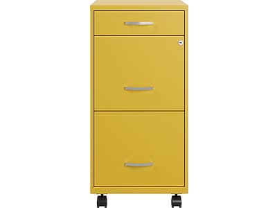 SOHO Organizer 3-Drawer Mobile Vertical File Cabinet - Thumbnail 3
