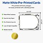 Avery Rectangle Rounded Corners Matte Blank Card, White, 20/Pack (19479371005)~#|#~986AFCA7-C9B0-4C99-A4D059B085FA5005_sc7