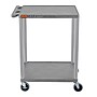 Luxor ENDURA 2-Shelf Utility Cart, Gray (HE32-G)~#|#~986B441D-368D-4558-ABECBDF880463DF7_sc7