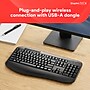 Staples TECH Wireless Comfort Keyboard, Quiet Typing, USB Receiver for PC and Laptop, Black~#|#~986FF07B-E67E-41C0-8FFD4376A6663D0A_sc7