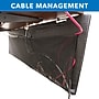 Mount-It! 15"H x 42"W Under Desk Privacy Panel with Mesh Storage Pockets, Black (MI-7250)~#|#~98718202-930E-47F7-94BF7E469C65BDF6_sc7