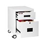 FireKing 2-Drawer Mobile Vertical File Cabinet, Letter/Legal Size, Lockable, Fire Resistant, Arctic White (2M1822-1AWI)~#|#~98723414-9BC4-4ADE-91D30E25256A55CF_sc7