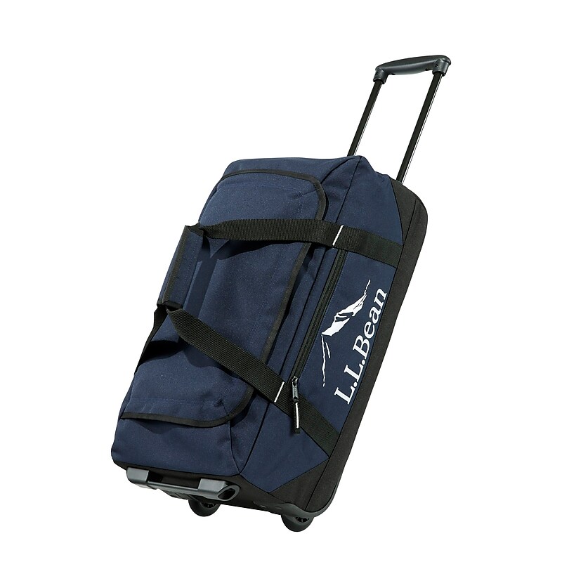 L.L.Bean Adventure 22" Polyester Telescoping Carry-On Travel Duffel with Wheels, Navy (1000209698) image 1