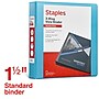 Staples 1 1/2" 3-Ring View Binders, D-Ring, Light Blue (58686)~#|#~98780092-1F35-48EA-9EAC4D23F678F952_sc7