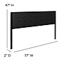 Flash Furniture Bristol King Polyester Upholstered Tufted Headboard, 77"W x 2"D x 47"H, Black (HGHB1725KBK)~#|#~987AA652-F82F-457E-93564E7C1C042551_sc7