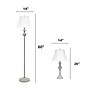 Lalia Home Perennial 60"/26" Gray Three-Piece Floor/Table Lamp Set with Bell Shades (LHS-1007-GY)~#|#~987D85D8-ECA1-4D7B-B93F6109CE936242_sc7