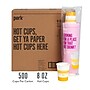 Perk™ Paper Hot Cup, 8 Oz., White/Yellow, 500/Carton (PK45592CT)~#|#~9880C7C2-7F47-4848-96D23322E830E7E6_sc7