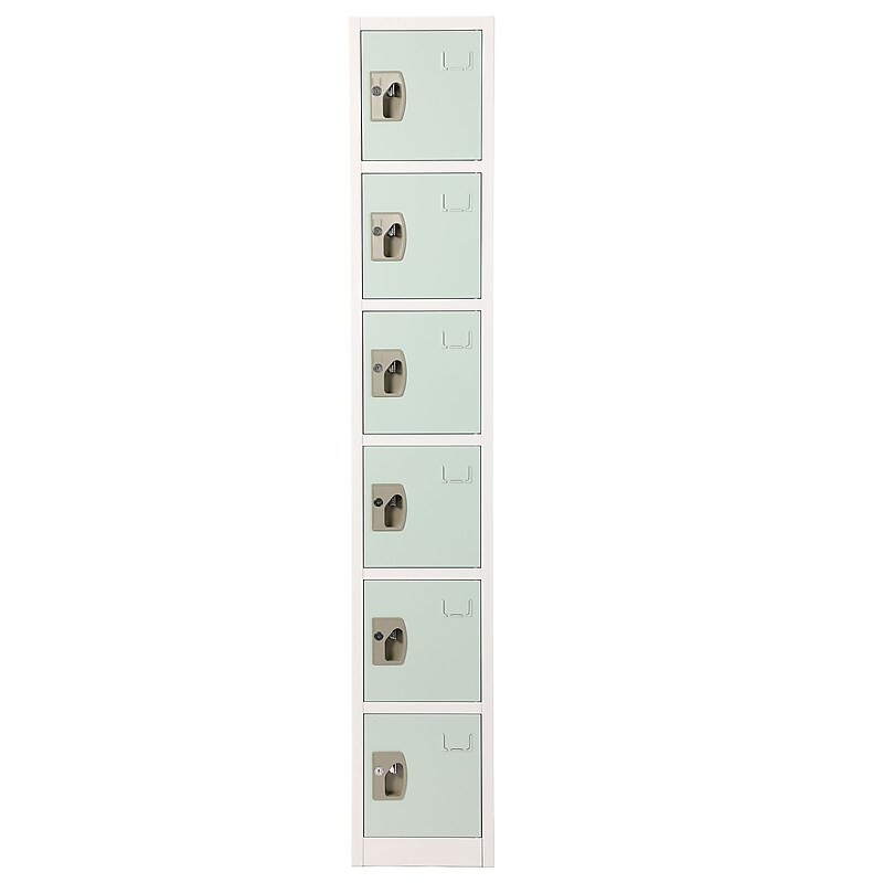 AdirOffice 72" 6-Tier Misty Green Storage Locker (ADI629-206-MGRN) image 1