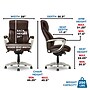 La-Z-Boy Salerno Ergonomic Bonded Leather Swivel Executive Chair, Brown (45778-BRN)~#|#~9886B017-7005-4D45-93B7225895680DAC_sc7