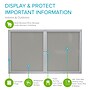 Ghent 2 Door Enclosed Vinyl Bulletin Board, Satin Aluminum Frame, 3'H x 4'W, Silver, (GHEPA23648VX193)~#|#~9888B14F-B355-46E9-A5F6C97D36DCB4D2_sc7