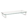 Mind Reader Contemporary Monitor Stand and Laptop Riser, Clear (GLASS-CLR)~#|#~988A2705-07B3-47C3-A2352EB9C38773F2_sc7