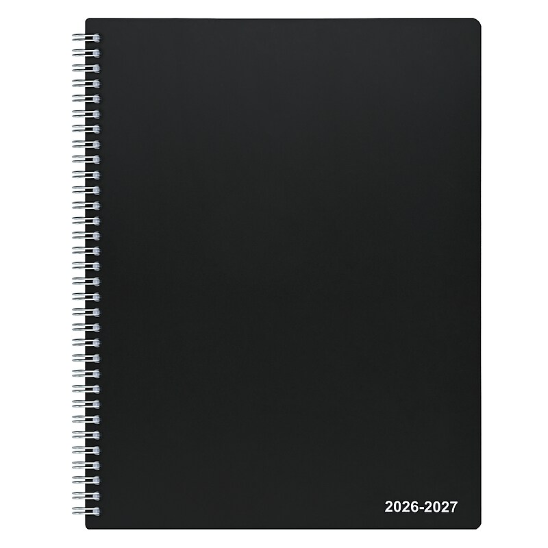 2026–2027 Staples 8" x 11" Academic Weekly and Monthly Appointment Book, Black (ST25499-27) image 1