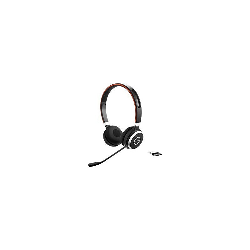 Jabra Evolve 65 SE MS Stereo Noise Canceling Bluetooth On Ear Mobile Headset, Black (6599-833-309) image 1