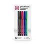 TRU RED™ Pen Permanent Markers, Ultra Fine Tip, Assorted, 5/Pack (TR54528)~#|#~988AC72A-6660-4B53-900A497CDC754FE9_sc7